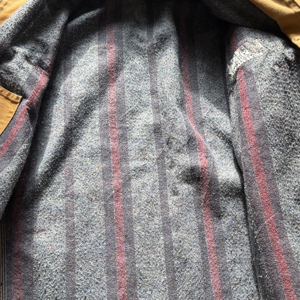 Carhartt Tan Blanket Lined Canvas Jacket with Hood - Picture 3 of 14